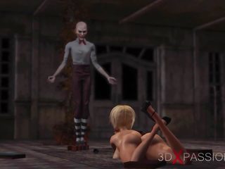 Joker Fucks Hard alluring Clown Ms in Abandoned bloke Scout