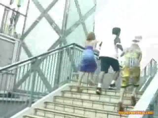 Oral Job On The Stairs