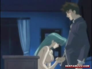 Busty Hentai Coed Gets Licked Her Pussy In The Classroom