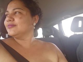Part 1- Mary Exhibitionism in Car on Public Street: adult clip mov 8e
