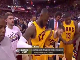 Lebron 제임스 우윤히 vids 곡괭이 에 tv