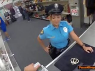 Latina Cop movs Off Her Booty For Money