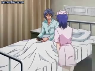 Anime Nurse Chick Gets Jizz