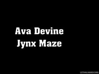 很 優 訪問 同 ava 迪瓦恩 和 jynx maze