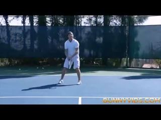 Extraordinary Outdoor Tennis sex video BUNNYVIDS.COM
