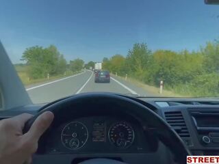 Streetfuck - Hitchhiking feature Fucks Driving Married Man