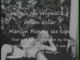 Marilyn monroe oryginalny 1.5 milion brudne klips taśma kłamstwo nigdy seen