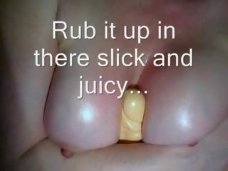 Slick titties dildo neuken