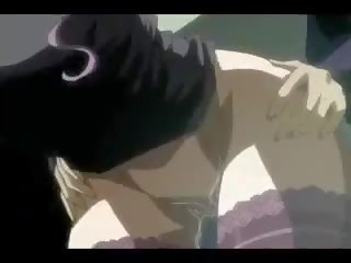 Stor kåta animen flicka körd av den anusen