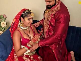 Äärimmäisissä villi ja likainen rakkaus valmistus kanssa a newly naimisissa desi pari honeymoon katsella nyt intialainen aikuinen klipsi