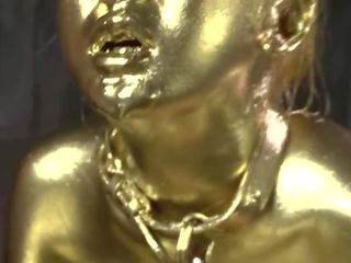 Arany bodypaint baszás japán xxx videó