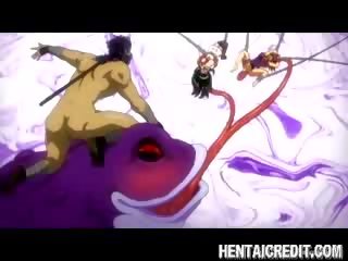 Hentai cô gái được tua fucked lược