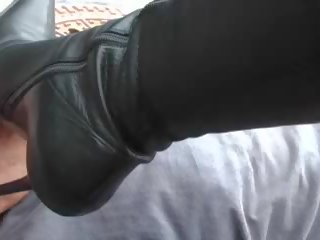 Leather Boots Lick: Free Free Leather Boots dirty video mov b0
