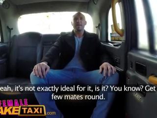 Female Fake Taxi Ozzie tourist cums in busty blondes mouth 10 min after taxi fuck