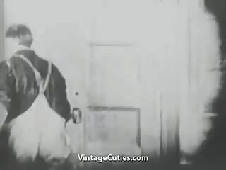 Painter verführt und fickt ein single mieze (1920s oldie)