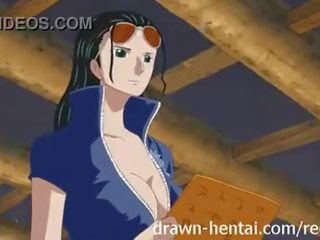 Ett bit hentai klämma kön film med nico robin