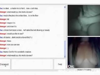 Omegle blond tenåring chats med stor penis