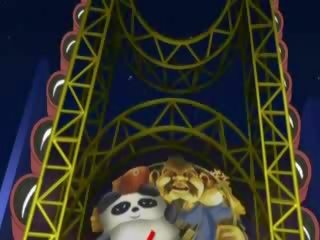 Hentai cecha ciężko pieprzyć w the amusement park