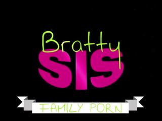 Bratty sis - कदम बहन बेकार stepbros manhood को relieve stress s4:e1