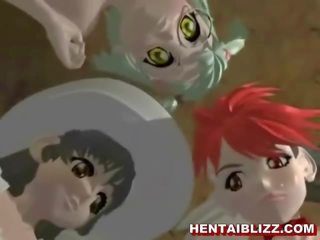 3d si rambut merah anime keras fucked dengan raksasa