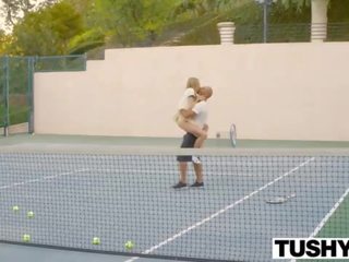 Turned on tremendous fuck with the tennis trainer