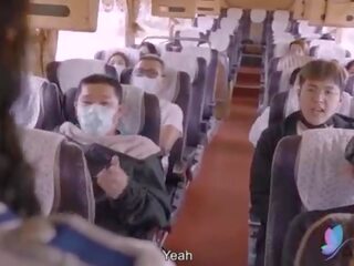 Kön film tour tåg med bystiga asiatiskapojke strumpet original- kinesiska av x topplista klämma med engelska sub
