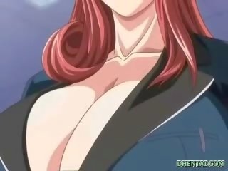 Big busted hentai lady sensational tittyfucking and
