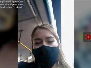 Sweetheart on a Bus films Her Tits Risky, Free porn 76