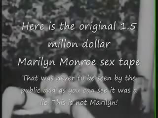 Marilyn monroe original 1.5 million kirli clip tape lie never seen
