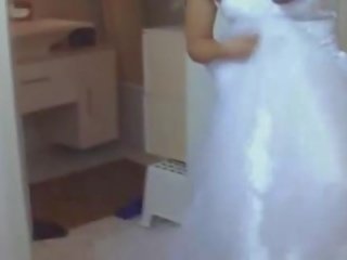 Adolescent en su boda vestido follada duro