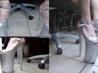Webcam vid with 10 Inch Glitter Heels, sex 8b