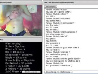 Hard up Swiss mademoiselle Chatroulette Game