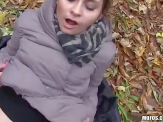 Lovely maly emily fucked in the woods