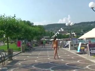 Perky enchantress alena films her grand body in public