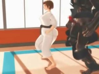 エロアニメ karate 若い 女性 吐き気 上の a 大規模な ピーター で 3d