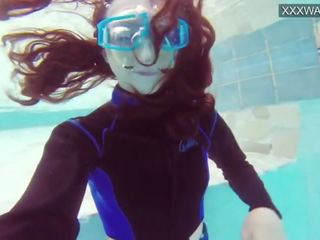 Marvelous underwater pool masturbation of Emi Serene porn vids