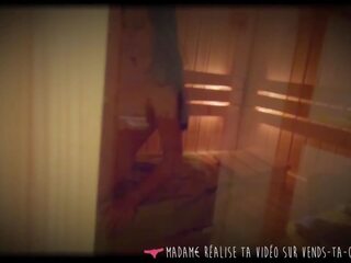 Vends-ta-culotte - francese studentessa succhia in il sauna: sesso film 36
