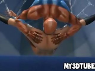 Foxy 3D Blonde Gets Licked And Fucked By Spiderman