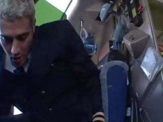 Hard adult clip with very incredible stewardesses