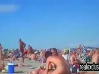 Público nua praia troca de casais adulto vídeo em verão 2015