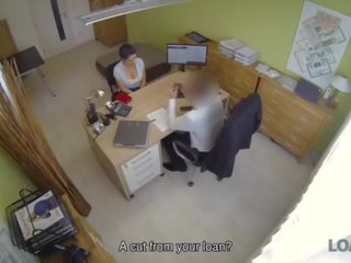 LOAN4K&period; Naughty agent tells perky girlfriend that she cant get credit