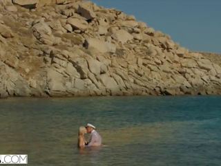 VIXEN Kendra Sunderland Horny dirty film on a beach