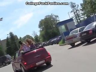 Campus lady Bumped In The Car