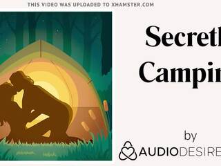 Secretly Camping (Erotic Audio sex clip for Women, alluring ASMR)